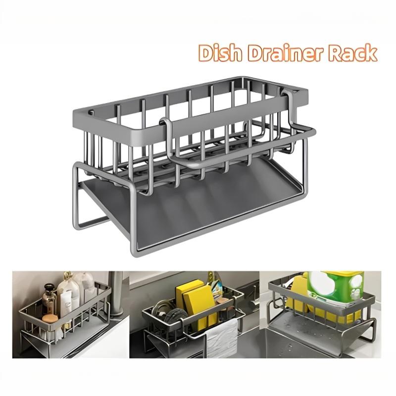 Kitchen Gadgets Storage Ideas - Escurridor de Esponjas con Porta-Toallas, Organizador