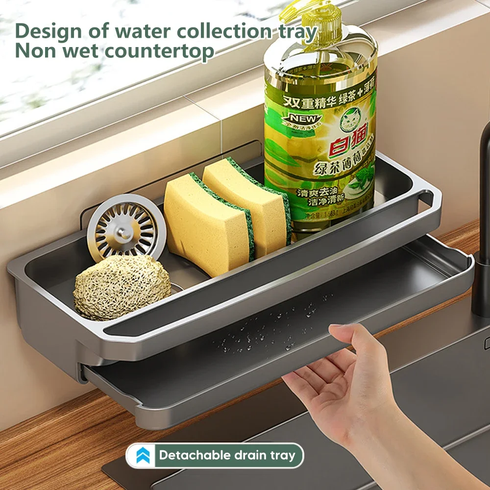 Kitchen Gadgets Storage Ideas - Organizador de fregadero de cocina, escurridor,