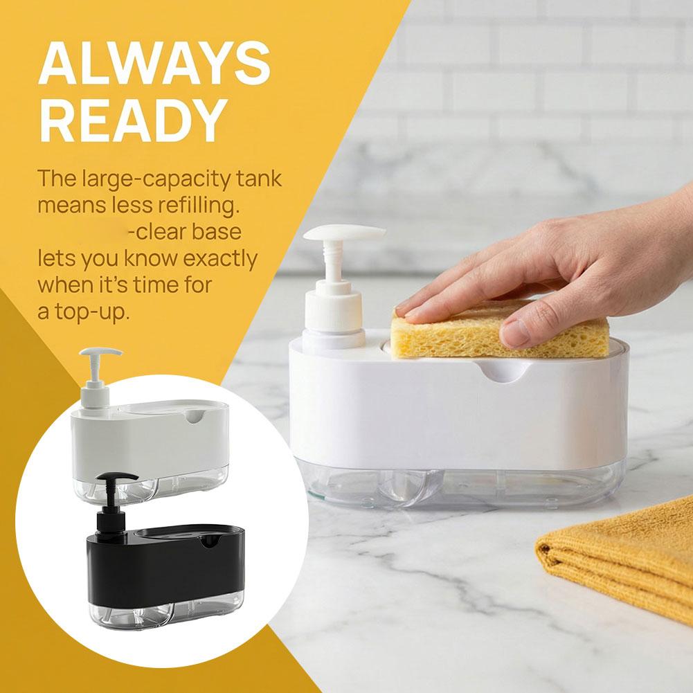 Kitchen Gadgets Dispenser Brush Holder - Dispensador de Jabón para Platos Automático
