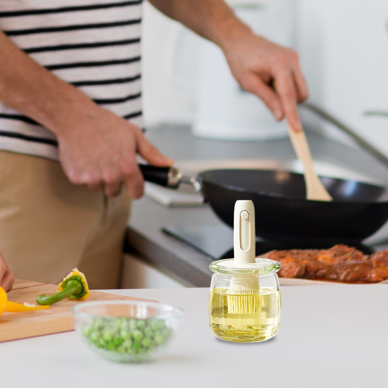 Kitchen Gadgets Dispenser Brush Holder - Dispensador de aceite para cocina, botella
