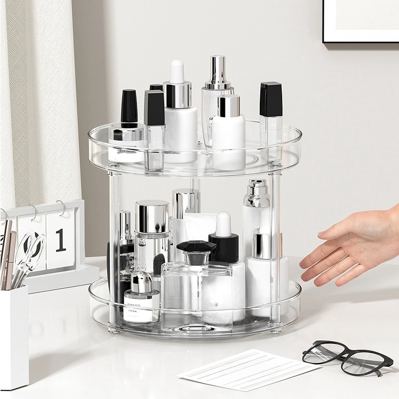 Kitchen Gadgets Rack - Caja de almacenamiento de cosméticos giratoria,