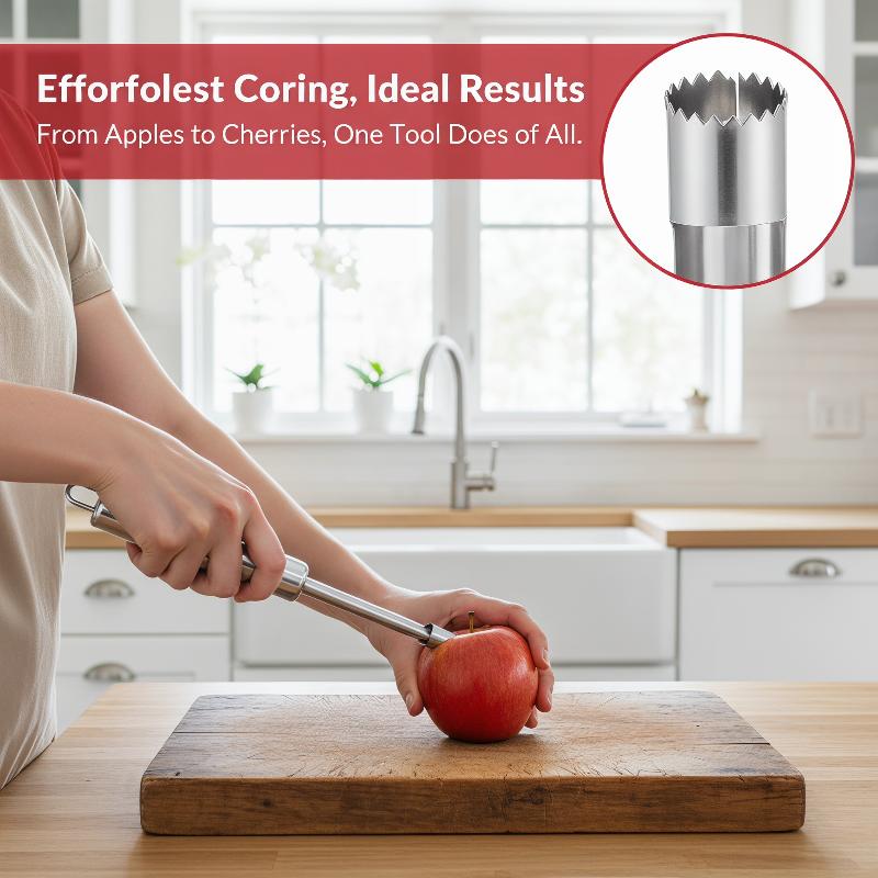 Kitchen Gadgets And Tools - Juego de 4 Descorazonadores de Frutas,