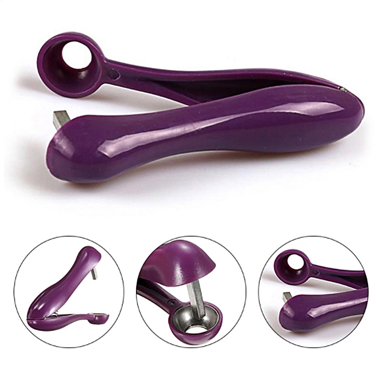 Kitchen Gadgets And Tools - Descorazonador de cerezas portátil, herramienta para