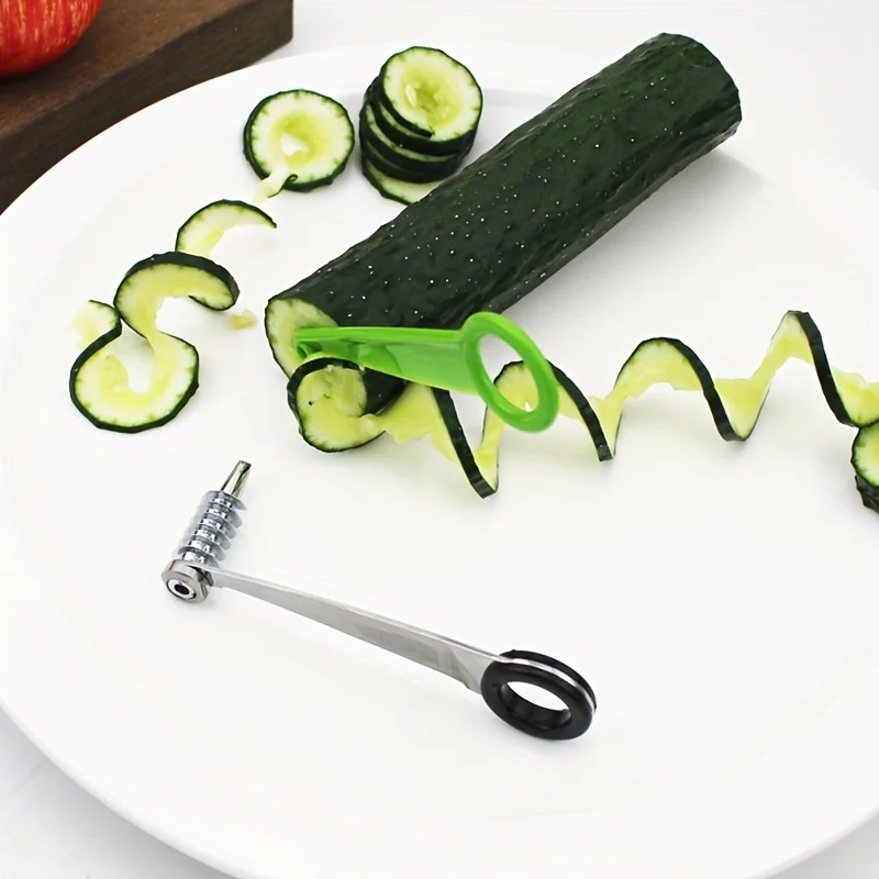 Potato Masher Ricer - Cortador manual en espiral para verduras,