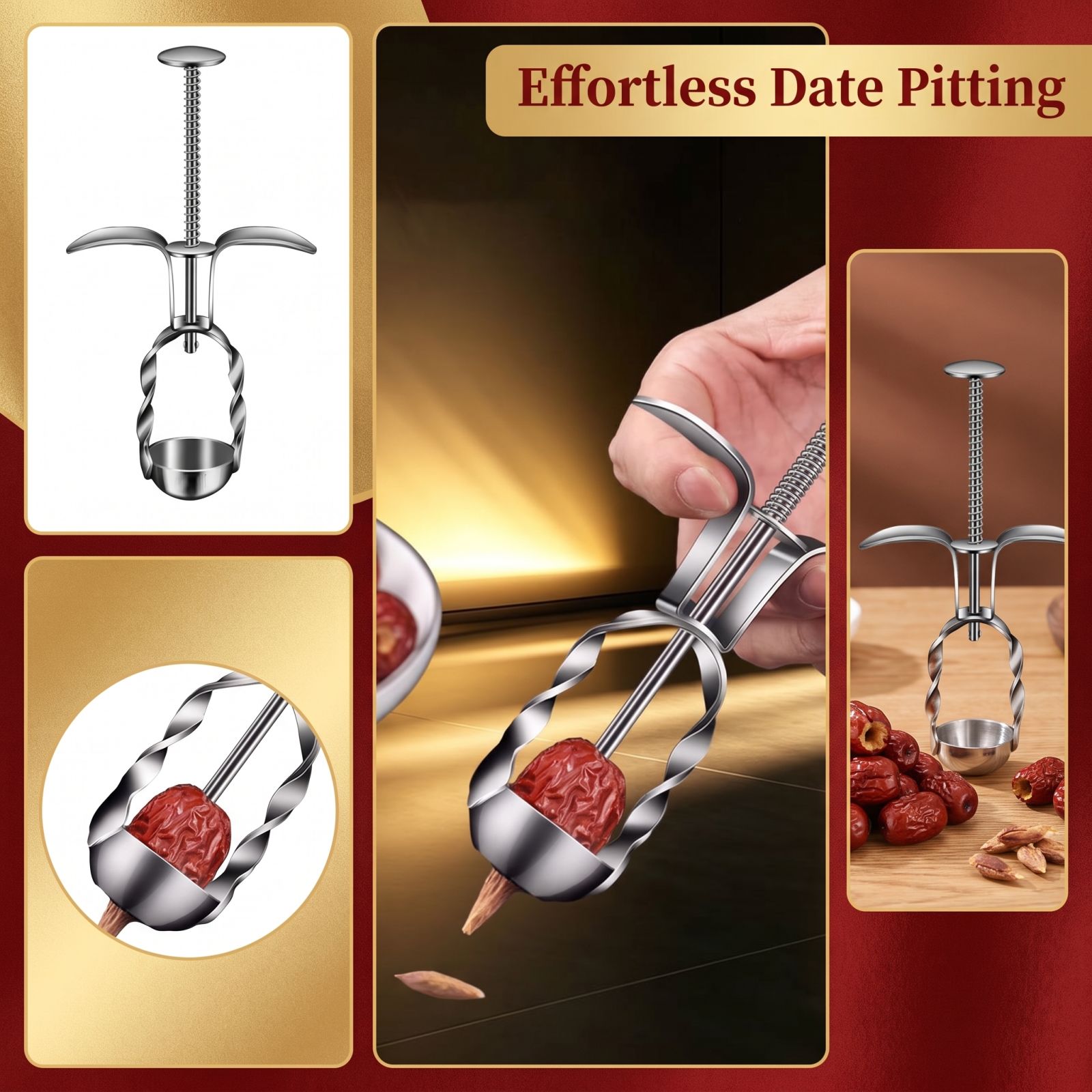 Kitchen Gadgets And Tools - Herramienta de Acero Inoxidable para Quitar