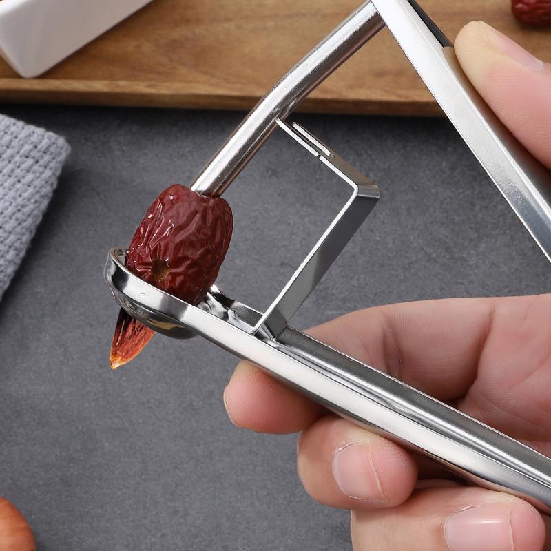 Kitchen Gadgets And Tools - Removedor de huesos multifuncional para cerezas,