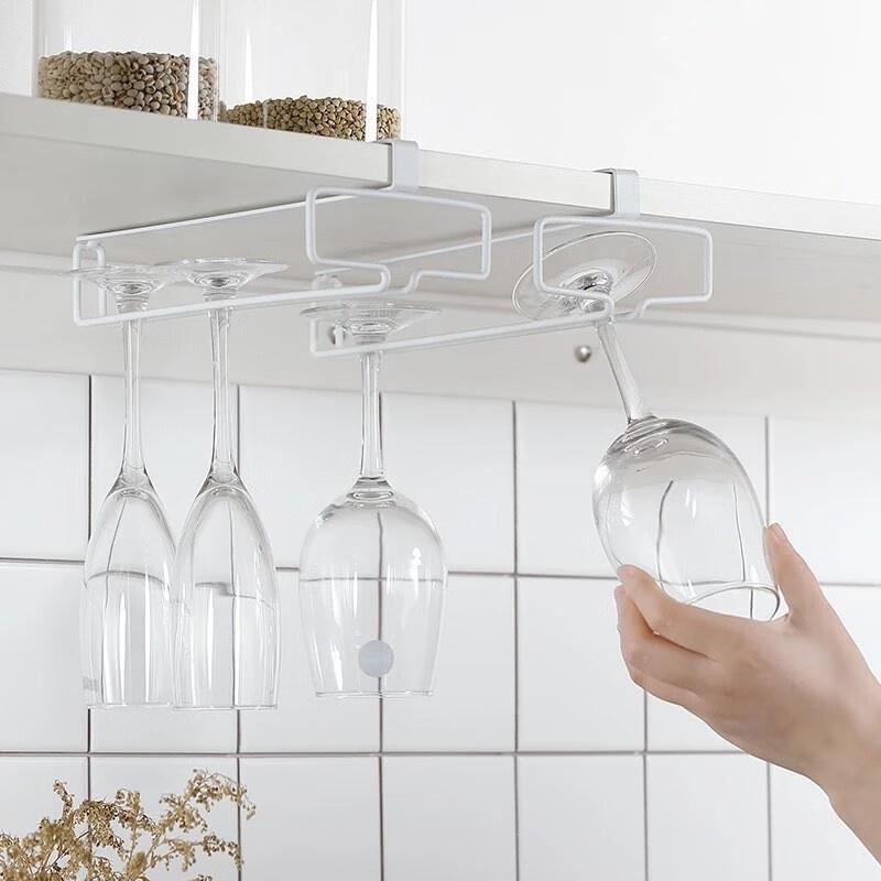 Kitchen Gadgets Rack - Soporte metálico para copas de vino