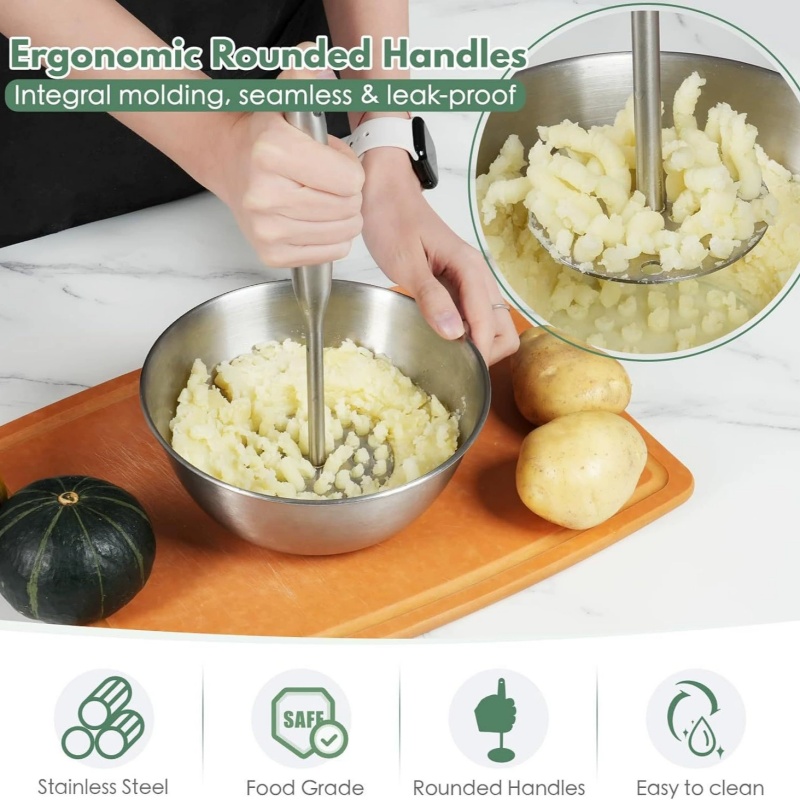 Triturador de Patatas y Prensa - Potato Masher Ricer reseña y precio
