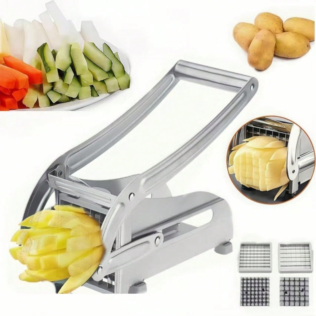 Cortador manual de papas frita - Potato Masher Ricer reseña y precio