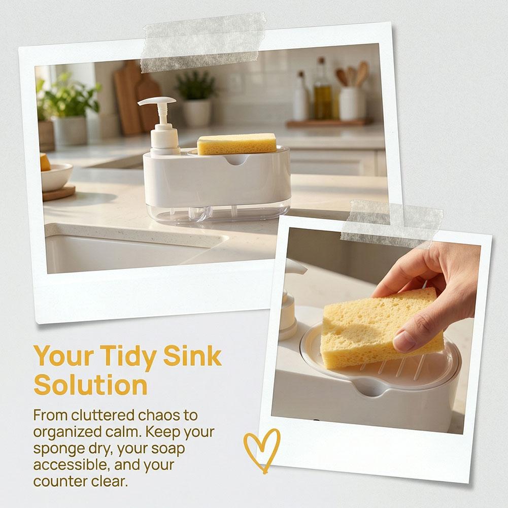 Dispensador de Jabón para Plat - Kitchen Gadgets Dispenser Brush Holder reseña y precio