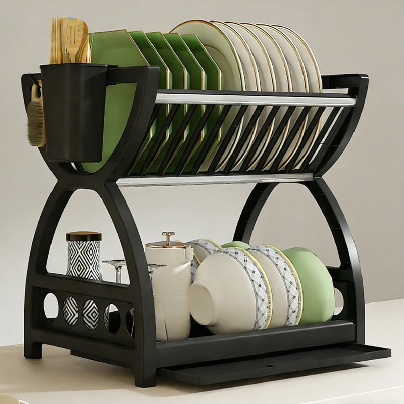 Escurridor de Platos de 2 Nive - Kitchen Gadgets Rack reseña y precio