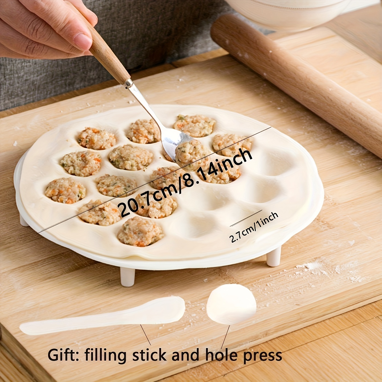 1 unidad: molde Simple para du - Kitchen Gadgets Dumpling Maker reseña y precio