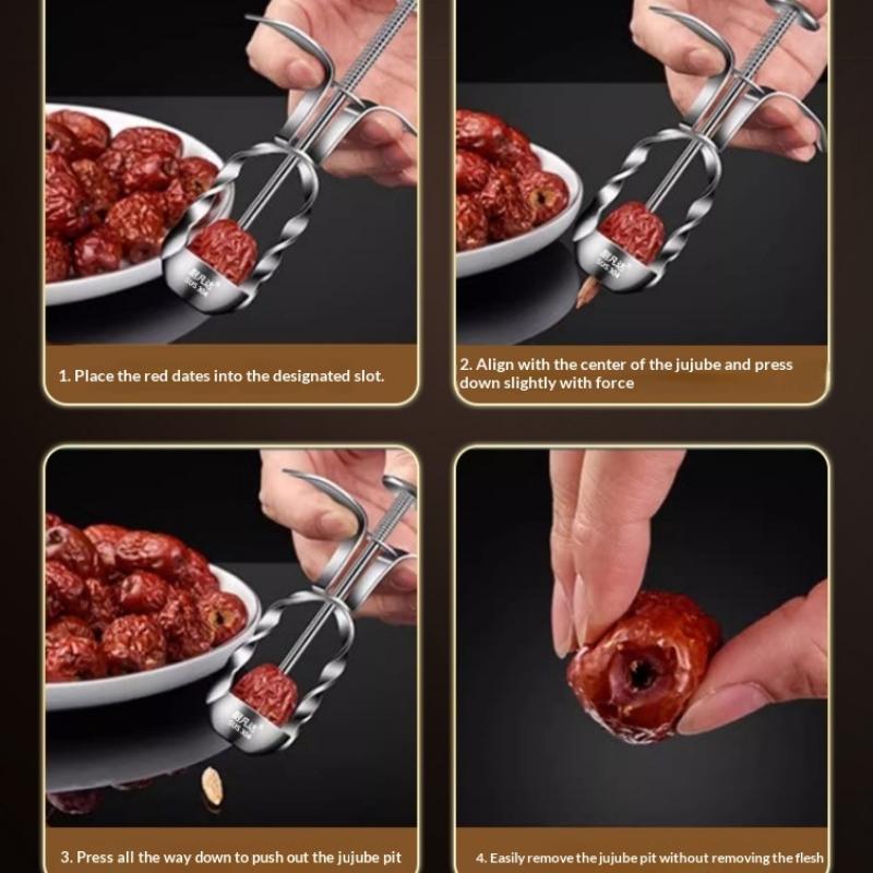 Descorazonador de Dátiles Rojo - Kitchen Gadgets And Tools reseña y precio