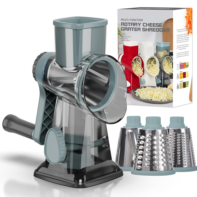 LMETJMA Rallador de queso gira - Potato Masher Ricer reseña y precio