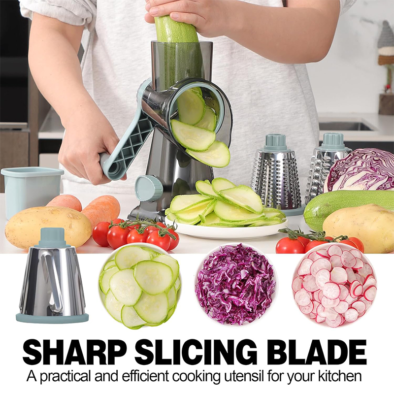 LMETJMA Rallador de queso gira - Potato Masher Ricer reseña y precio