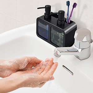 Juego de dispensadores de jabó - Kitchen Gadgets Dispenser Brush Holder reseña y precio