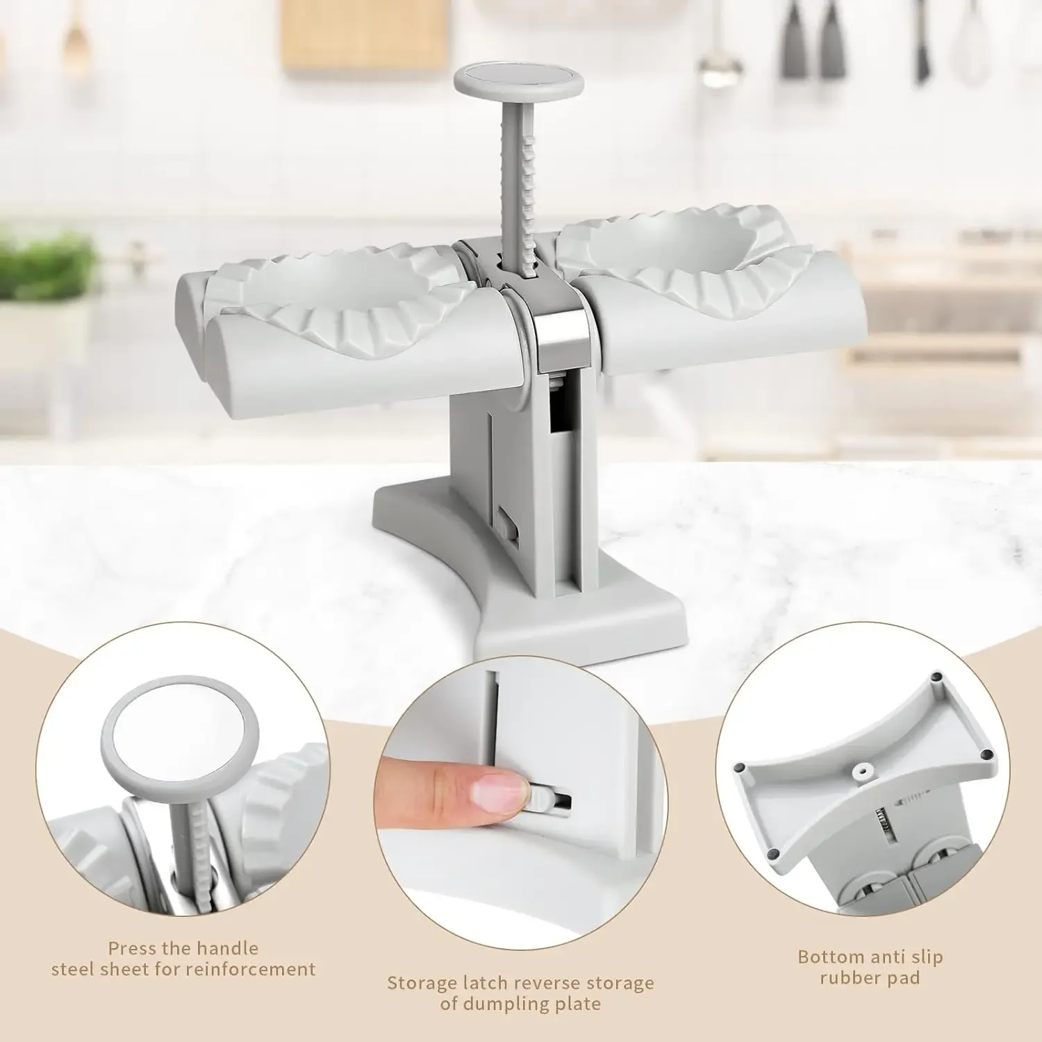 Máquina de molde automática pa - Kitchen Gadgets Dumpling Maker reseña y precio