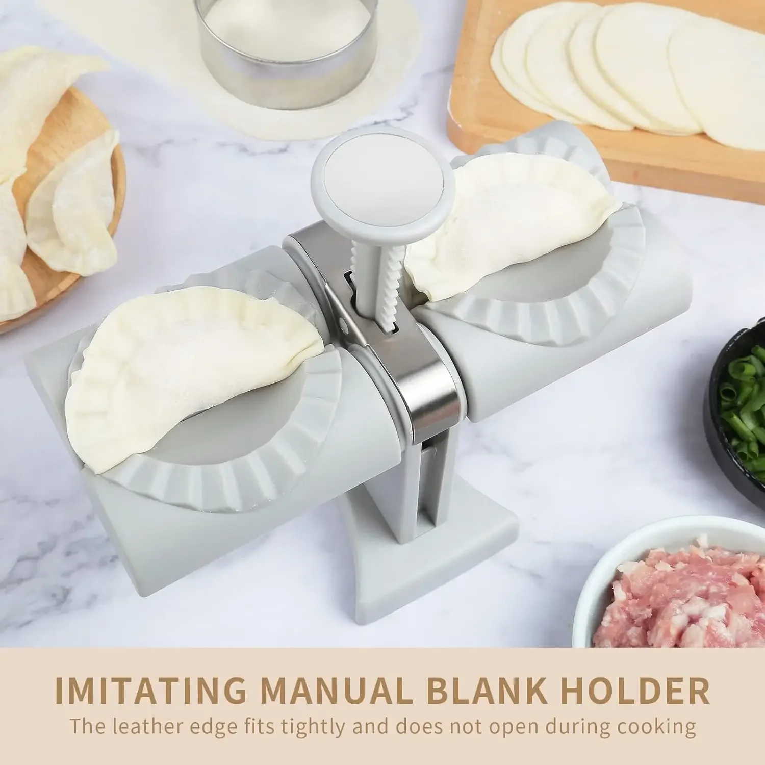 Máquina de molde automática pa - Kitchen Gadgets Dumpling Maker reseña y precio