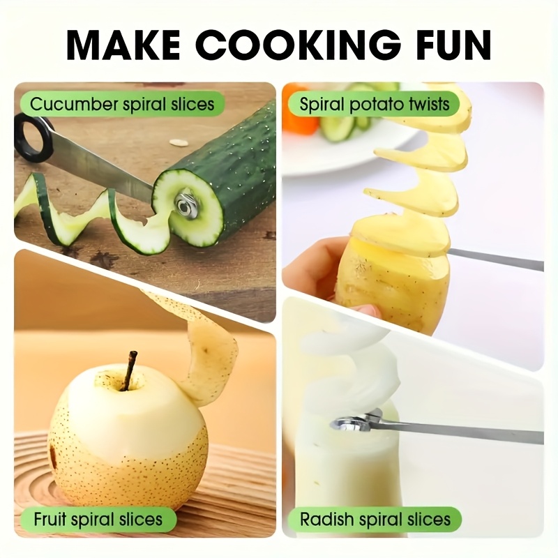 Cortador manual en espiral par - Potato Masher Ricer reseña y precio