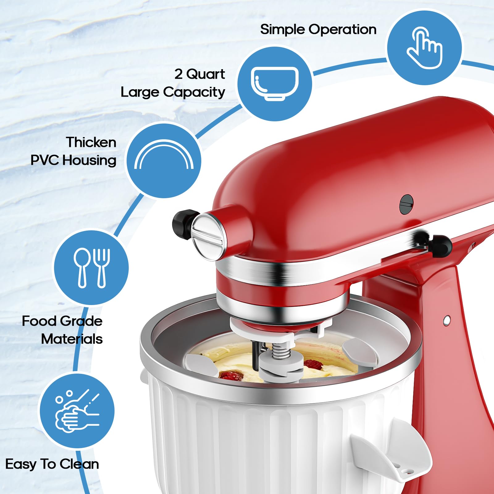 Accesorio para Hacer Helados d - Kitchen Gadgets Mixer reseña y precio