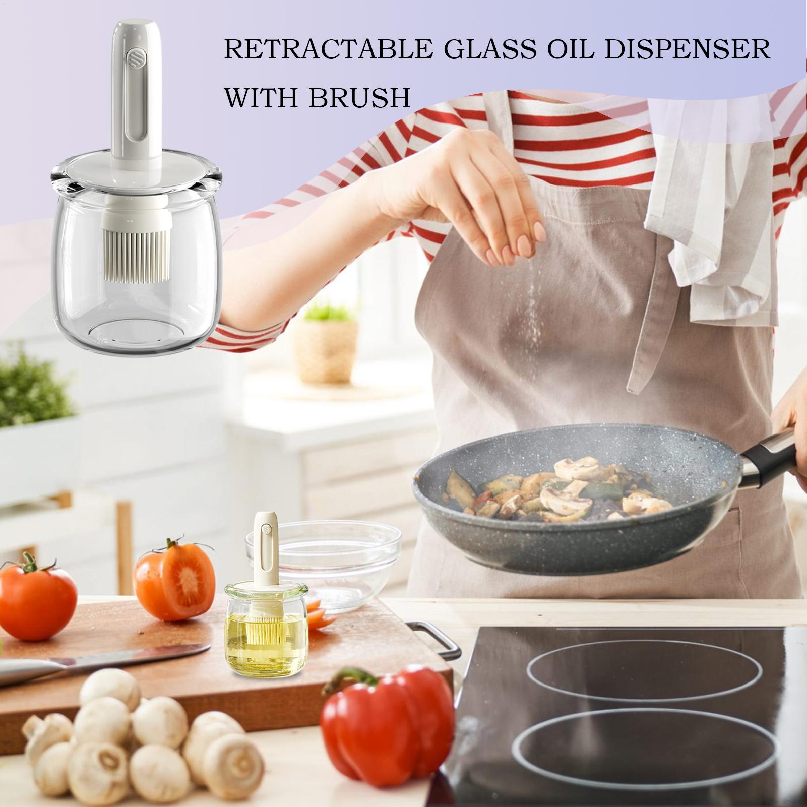Dispensador de aceite, botella - Kitchen Gadgets Dispenser Brush Holder reseña y precio
