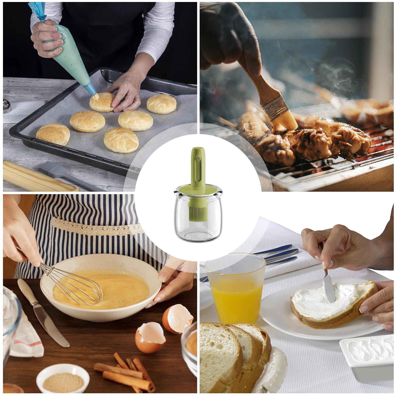 Dispensador de aceite, botella - Kitchen Gadgets Dispenser Brush Holder reseña y precio
