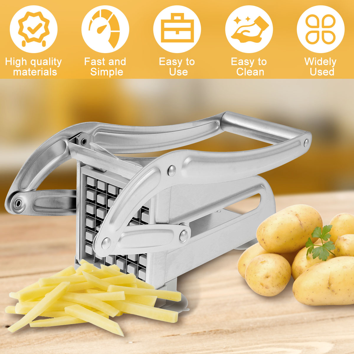 Cortador de patatas fritas de  - Potato Masher Ricer reseña y precio
